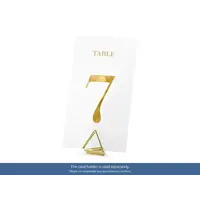 thumb-Transparante Tafel Nummers - Goud-2