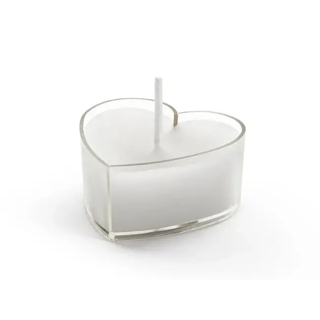 Theelicht Kaarsen Wit Hart