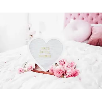 PartyDeco Letter board Heart