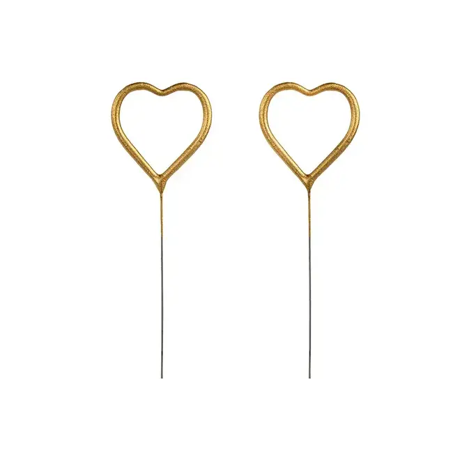 Sterretjes Gouden Hartjes - 2 stuks - 16,5 cm