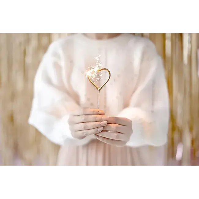 Sterretjes Gouden Hartjes - 2 stuks - 16,5 cm