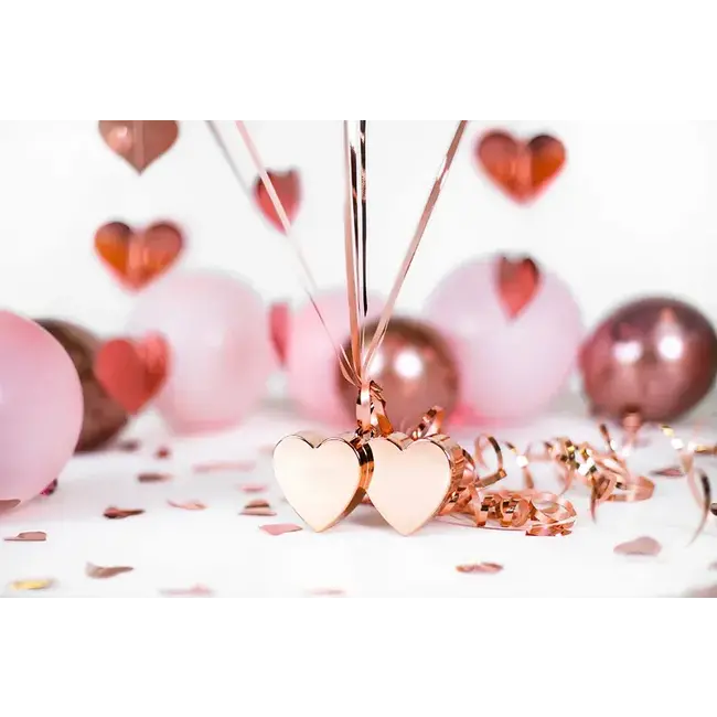Ballon gewichtje Hart - 137 gram Rosé Gold