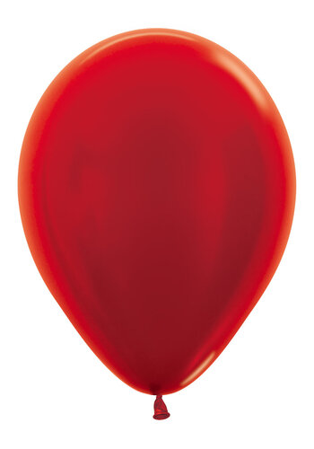 Heliumballon Rood Metallic (28cm) 