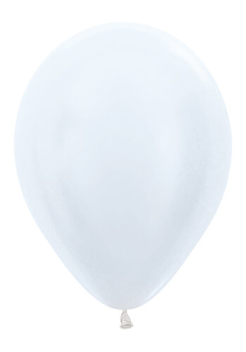 Heliumballon Wit Metallic (28cm) 