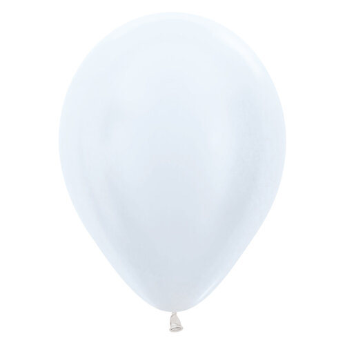 Heliumballon Wit Metallic (28cm) 