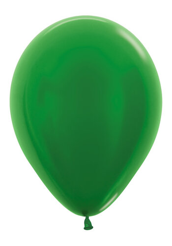 Heliumballon Donker Groen Metallic (28cm) 