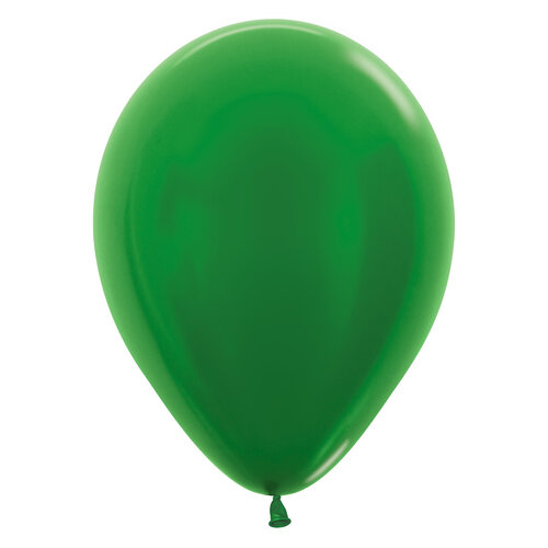 Heliumballon Donker Groen Metallic (28cm) 