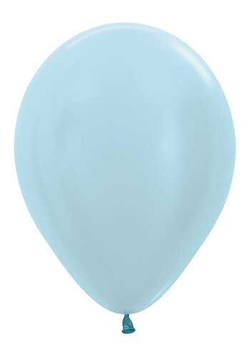 Heliumballon Licht Blauw Metallic (28cm) 