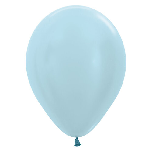 Heliumballon Licht Blauw Metallic (28cm) 