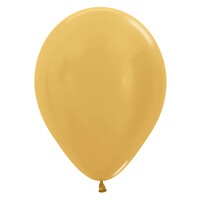 Helium Ballon Goud Metallic (geel goud) (28cm)