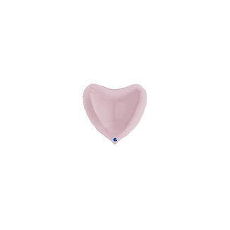 Grabo Folieballon Hartje Licht Roze - 10cm - lucht vulling