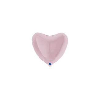 Grabo Folieballon Hartje Licht Roze - 23cm - lucht vulling