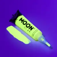 thumb-Neon UV Face & Body Gel with brush - Geel - 15ml-2