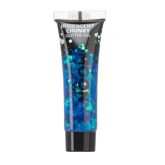 moon Iridescent chunky Glitter gel Blue - 12ml moon Iridescent chunky Glitter gel Blue - 12ml