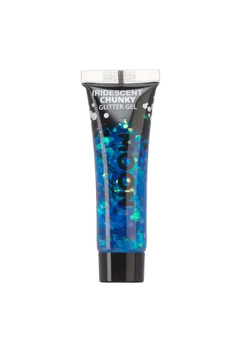 Iridescent chunky Glitter gel Blue - 12ml 