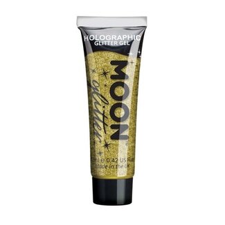 moon Holografisch fine Glitter gel Goud - 12ml