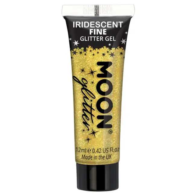 Iridescent fine Glitter gel Yellow - 12ml