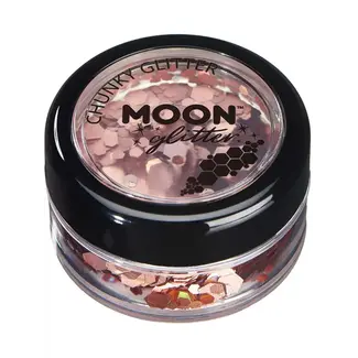 moon Chunky Glitter - Rosé Gold - 3 gram
