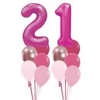 Sempertex Double Numbers Pretty Pink Age Set