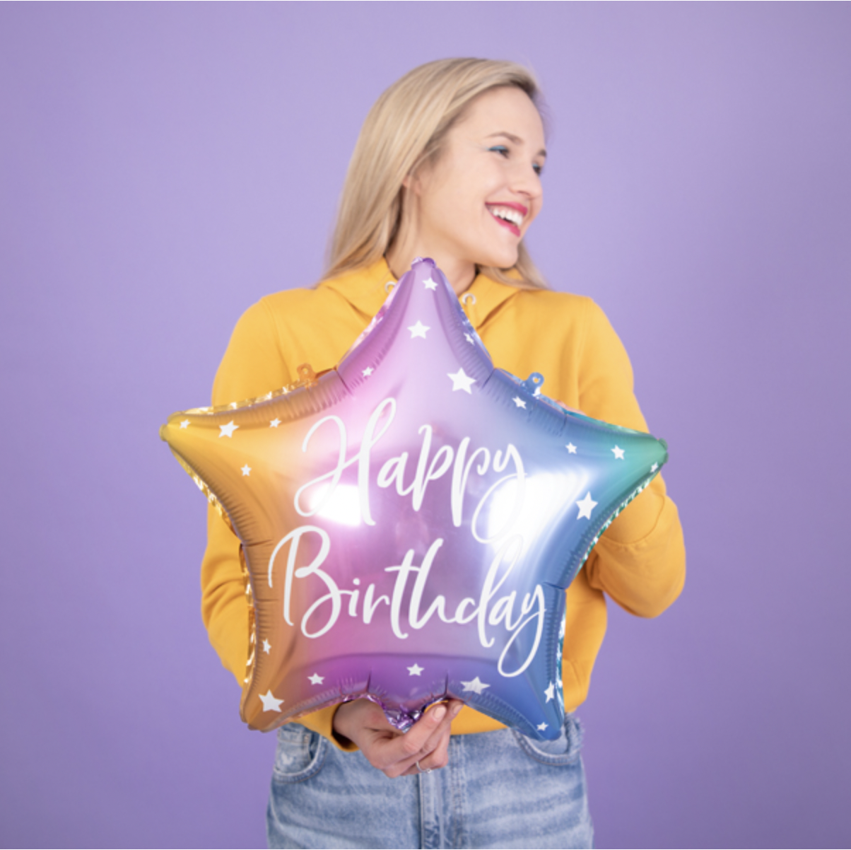 Folie Ballonnen met Happy Birthday print