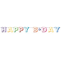 Letterslinger Colorful Numbers "Happy Bday"