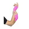 80's Fingerless Lace Gloves, Neon Pink
