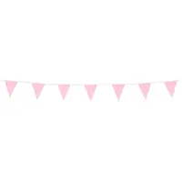 thumb-Sparkling Licht Roze glitter vlaggenlijn - 6 meter - 16X20CM-1