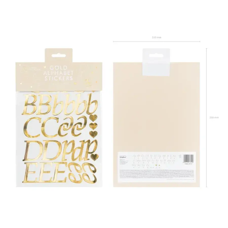 Letter Stickers - Gold-2