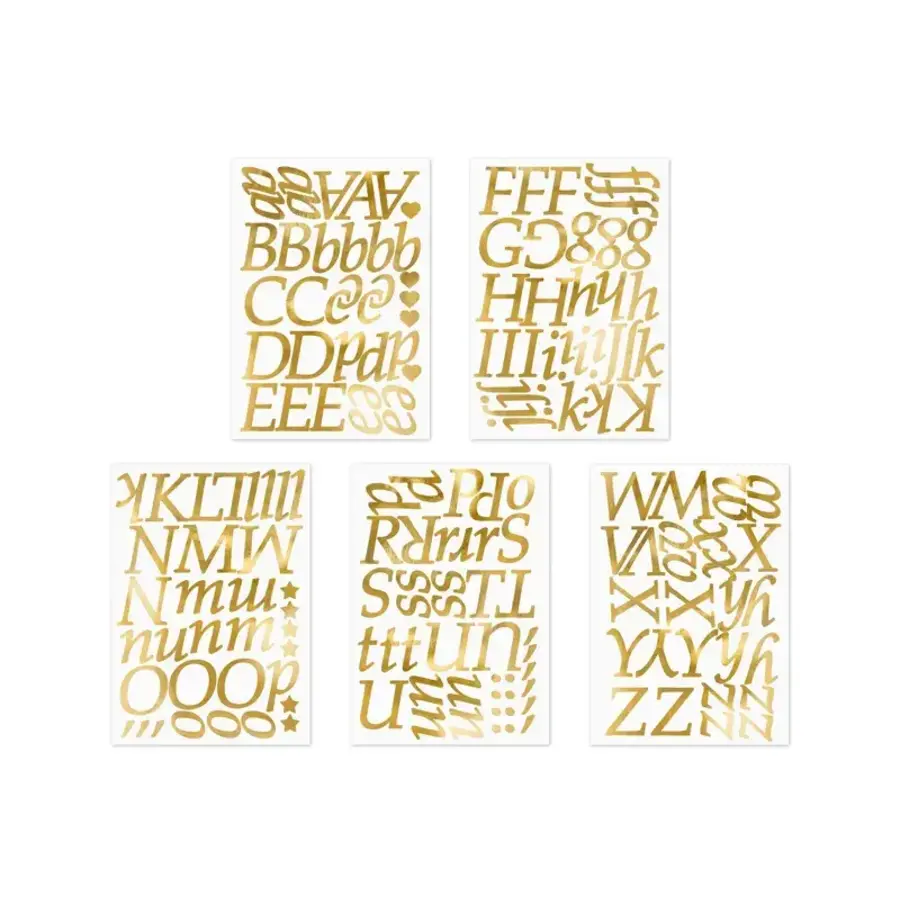 Letter Stickers - Gold-3
