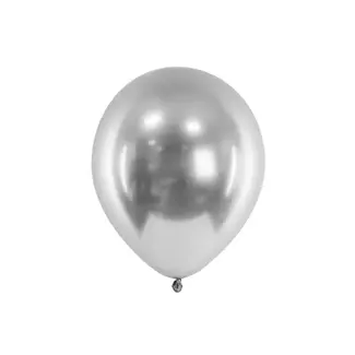 Strong Balloons Ballonnen Chrome Zilver - 12 cm - 50 stuks Strong Balloons Ballonnen Chrome Zilver - 12 cm - 50 stuks