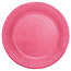 PartyDeco Bordjes Hot Pink - 18cm - 8 st