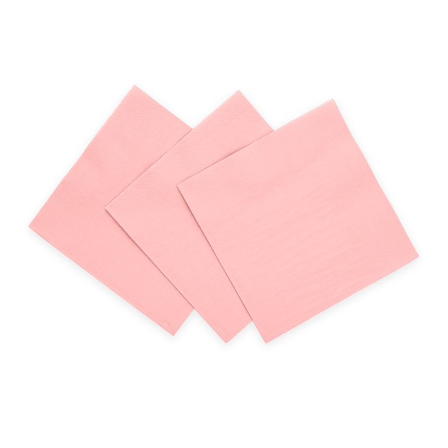 Servetten Licht Roze - 20 stuks - 33cm