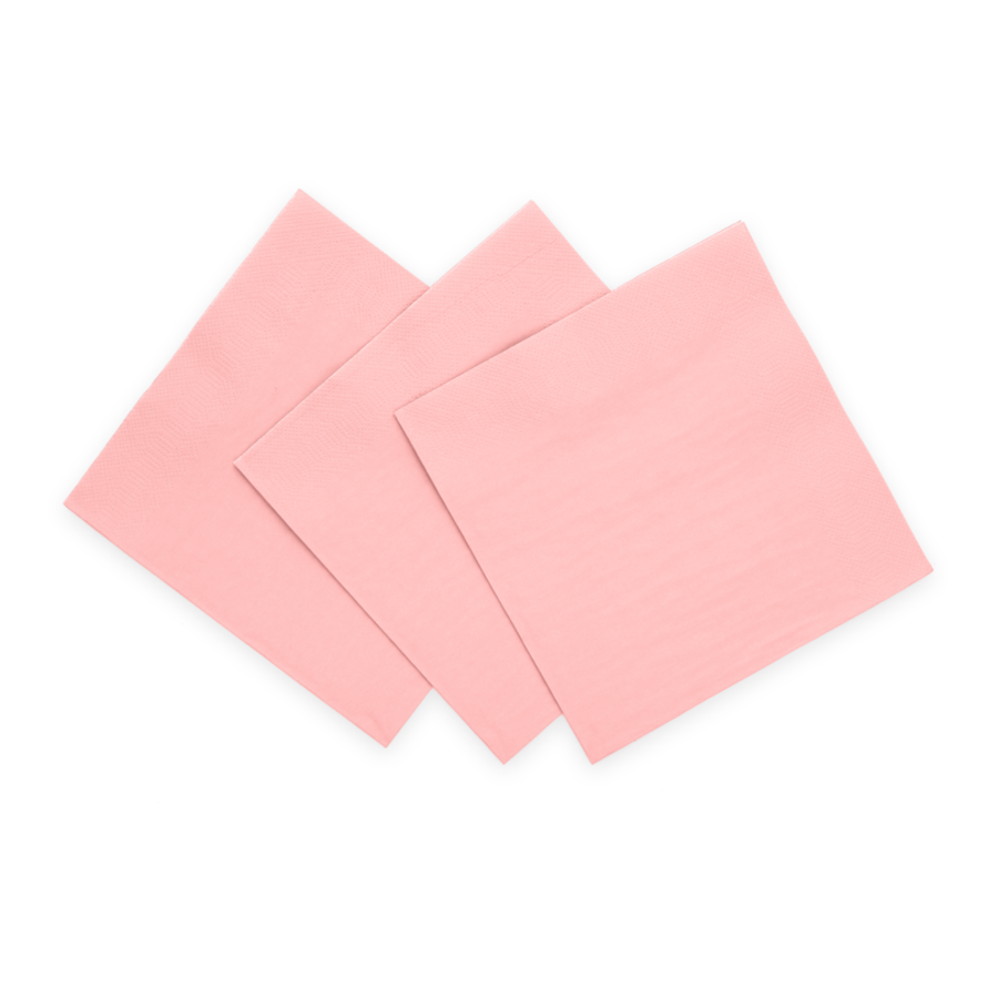 Servetten Licht Roze - 20 stuks - 33cm-1