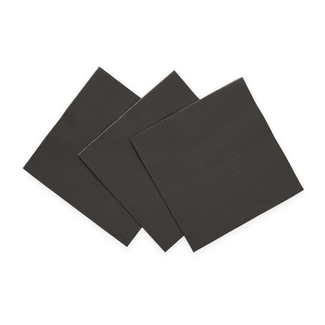 PartyDeco Servetten - Zwart
