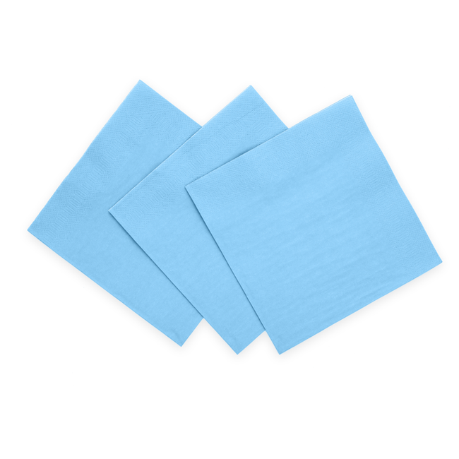 Servetten - Licht Blauw - 20 stuks - 33cm