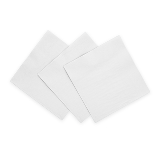 PartyDeco Servetten - Wit