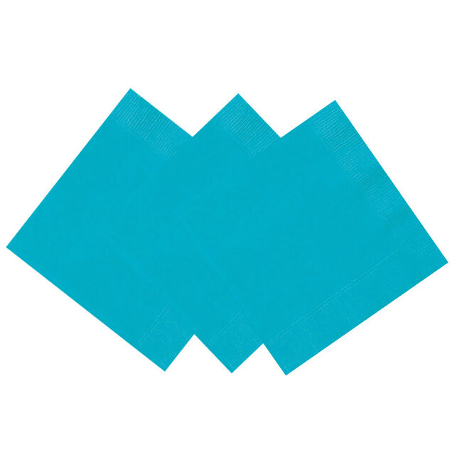 Servetten Caribbean Teal - 20 stuks - 33cm