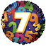 Haza-Witbaard Folieballon 7 Colorful Numbers