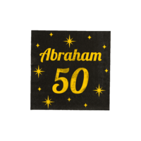 Classy Party Servetten Abraham 50 - 16 st - 33cm