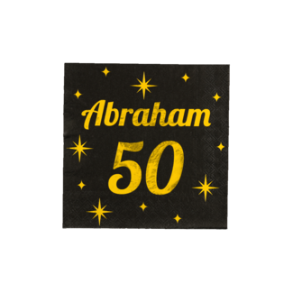 Paperdreams Classy Party Servetten Abraham 50