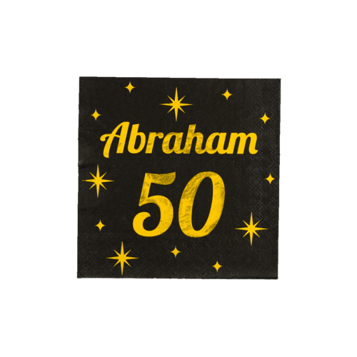 Classy Party Servetten Abraham 50 