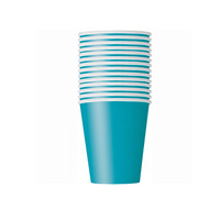 Bekertjes Caribbean Teal - 250 ml - 14 stuks