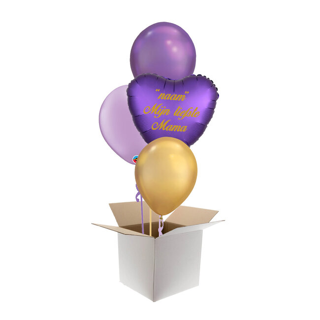 Moederdag Set Purple Met Eigen Naam