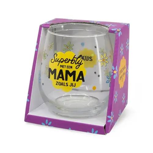 Glas Proost - Superblij met een mama zoals jij 