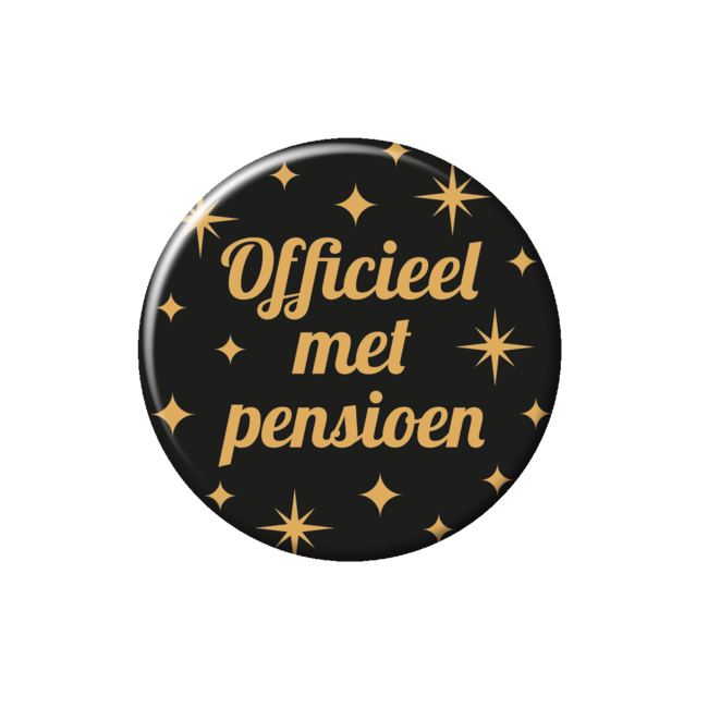 Classy Party Button - Pensioen