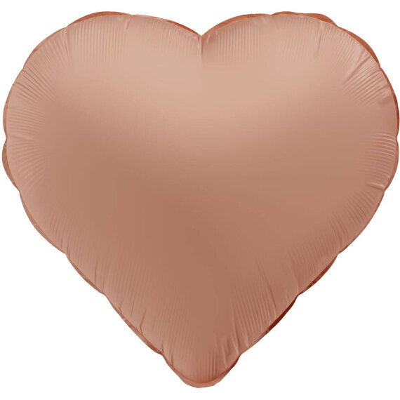 Folieballon Hart Vintage Rose
