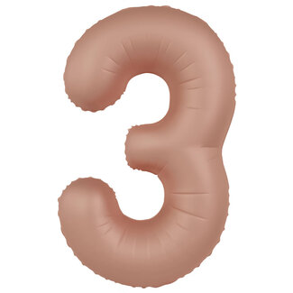 Folat Folieballon 3 Vintage Rose - 86 cm