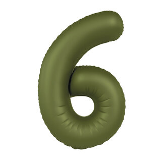 Folat Folieballon 6 Olive Green - 86 cm