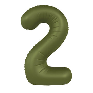 Folat Folieballon 2 Olive Green - 86cm