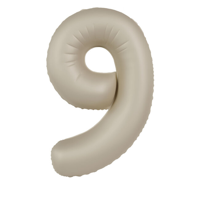 Folieballon 9 Creamy Latte